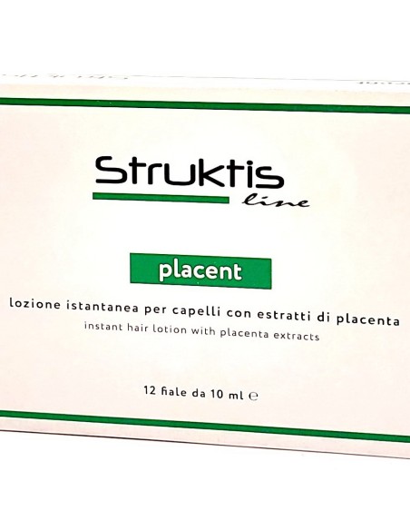 struktis placent lozione capelli - 12 fiale da 10ml - rinforzante: tuttocasashop.live: igiene e cura della persona