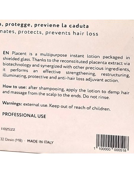 struktis placent lozione capelli - 12 fiale da 10ml - rinforzante: tuttocasashop.live: igiene e cura della persona