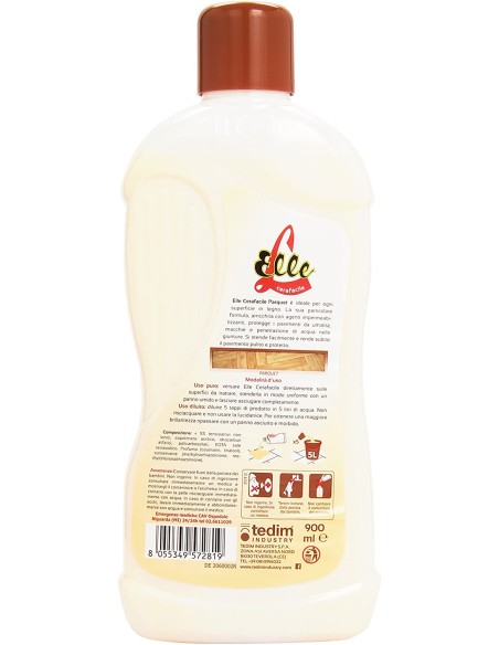 elle cera facile lavaincera pavimenti - 900ml - parquet - pavimenti in legno: tuttocasashop.live: pulizia e cura della casa