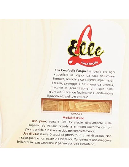 elle cera facile lavaincera pavimenti - 900ml - parquet - pavimenti in legno: tuttocasashop.live: pulizia e cura della casa