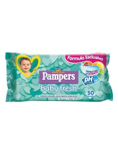 pampers baby fresh - 50 saviettine umidificate - delicate sulla pelle: tuttocasashop.live: igiene e cura della persona