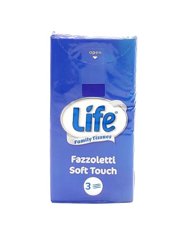 life fazzoletti da naso di carta - 3 veli - 10 pacchetti da 9 pezzi: tuttocasashop.live: carta & monouso