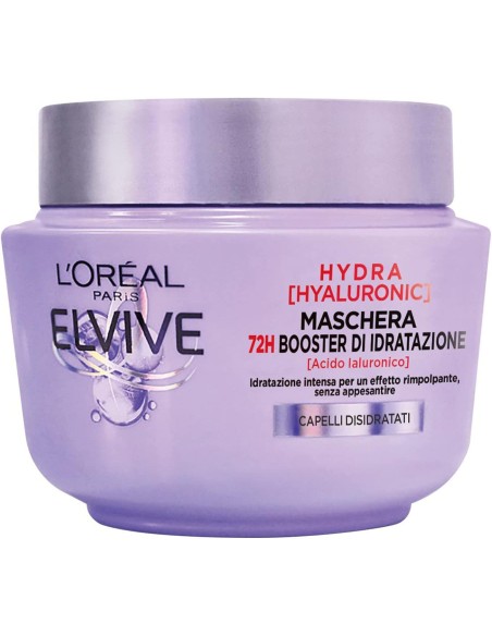 elvive maschera per capelli - 300ml - hydra hyaluronic 72h booster idratante: tuttocasashop.live: igiene e cura della persona
