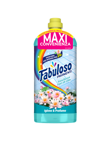 fabuloso detergente per pavimenti - 1250ml - fiori di loto: tuttocasashop.live: pulizia e cura della casa