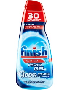 finish power gel detersivo lavastoviglie - 600ml 30 lavaggi - classico: tuttocasashop.live: pulizia e cura della casa