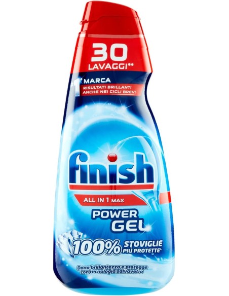 finish power gel detersivo lavastoviglie - 600ml 30 lavaggi - classico: tuttocasashop.live: pulizia e cura della casa