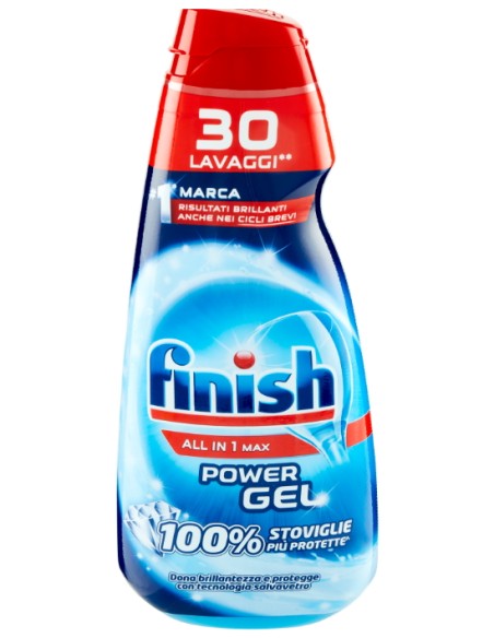 finish power gel detersivo lavastoviglie - 600ml 30 lavaggi - classico: tuttocasashop.live: pulizia e cura della casa