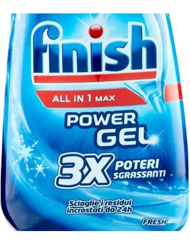 finish power gel detersivo lavastoviglie - 600ml 30 lavaggi - fresh: tuttocasashop.live: pulizia e cura della casa