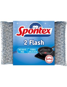 spontex flash panni abrasivi - 2 pezzi - per superfici e stoviglie: tuttocasashop.live: pulizia e cura della casa