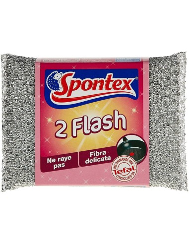 spontex flash panni abrasivi - 2 pezzi - per superfici e stoviglie: tuttocasashop.live: pulizia e cura della casa