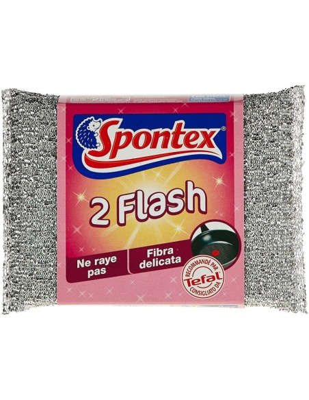 spontex flash panni abrasivi - 2 pezzi - per superfici e stoviglie: tuttocasashop.live: pulizia e cura della casa