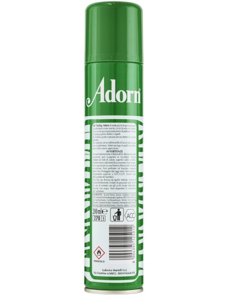 adorn lacca per capelli spray - 200ml - fissaggio forte: tuttocasashop.live: igiene e cura della persona