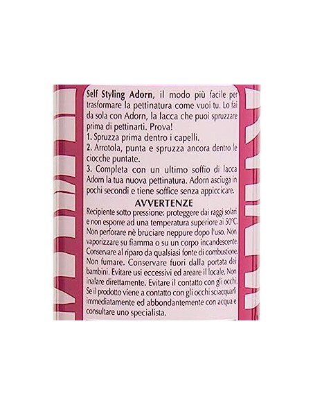 adorn lacca per capelli spray - 200ml - fissaggio normale: tuttocasashop.live: igiene e cura della persona