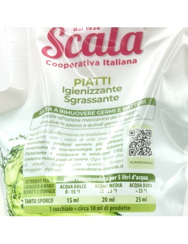 scala detersivo liquido per piatti a mano - ecoricarica da 2 litri - limone: tuttocasashop.live: pulizia e cura della casa