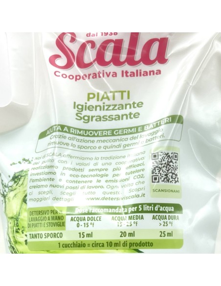 scala detersivo liquido per piatti a mano - ecoricarica da 2 litri - limone: tuttocasashop.live: pulizia e cura della casa