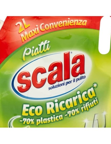 scala detersivo liquido per piatti a mano - ecoricarica da 2 litri - limone: tuttocasashop.live: pulizia e cura della casa