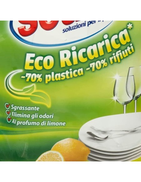 scala detersivo liquido per piatti a mano - ecoricarica da 2 litri - limone: tuttocasashop.live: pulizia e cura della casa