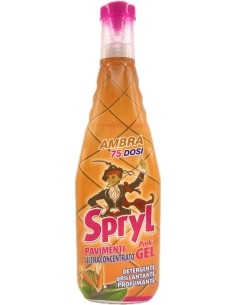spryl gel detergente pavimenti profumante ultra concentrato 750ml - ambra: tuttocasashop.live: pulizia e cura della casa
