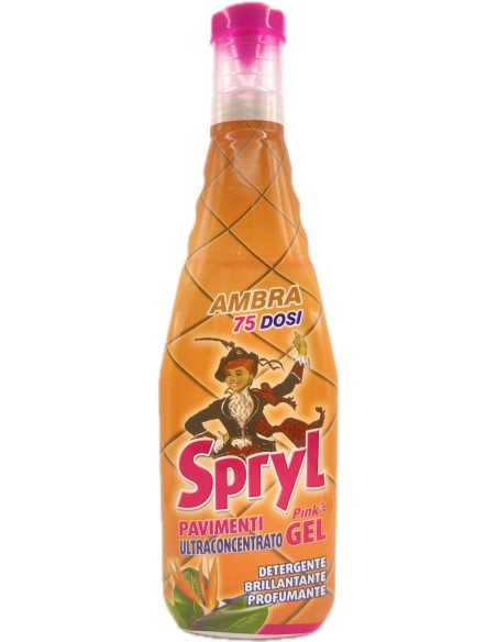 spryl gel detergente pavimenti profumante ultra concentrato 750ml - ambra: tuttocasashop.live: pulizia e cura della casa