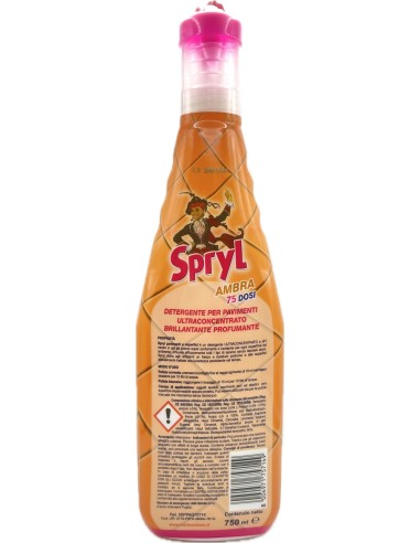 spryl gel detergente pavimenti profumante ultra concentrato 750ml - ambra: tuttocasashop.live: pulizia e cura della casa