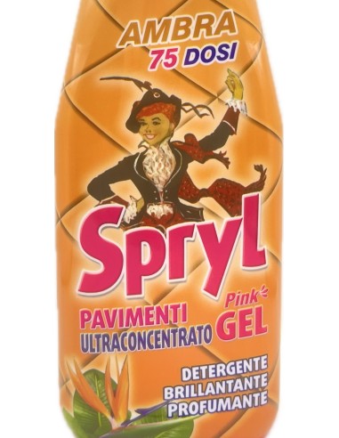 spryl gel detergente pavimenti profumante ultra concentrato 750ml - ambra: tuttocasashop.live: pulizia e cura della casa