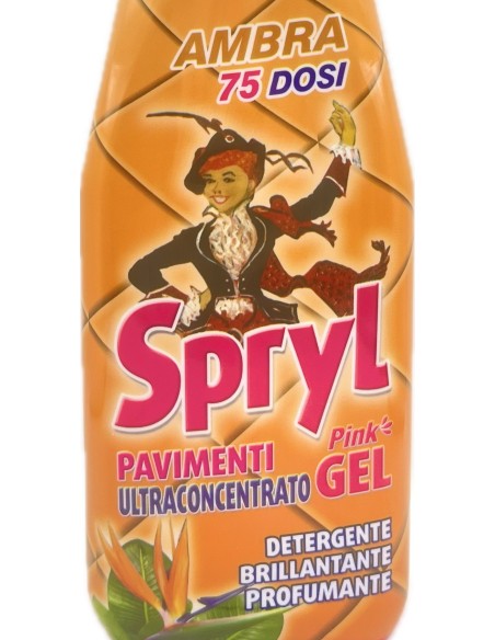 spryl gel detergente pavimenti profumante ultra concentrato 750ml - ambra: tuttocasashop.live: pulizia e cura della casa