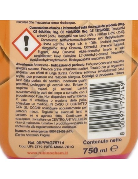 spryl gel detergente pavimenti profumante ultra concentrato 750ml - ambra: tuttocasashop.live: pulizia e cura della casa