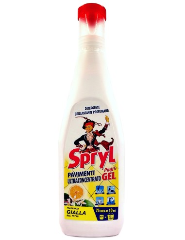 spryl gel detergente pavimenti profumante ultra concentrato 750ml - gialla: tuttocasashop.live: pulizia e cura della casa