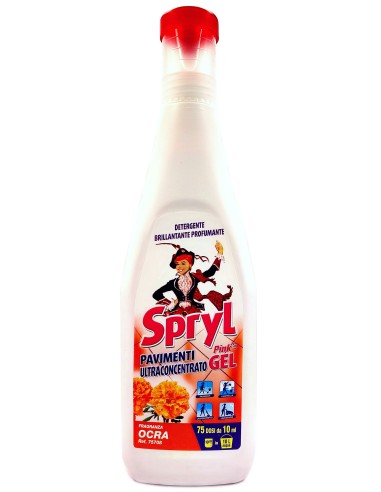 spryl gel detergente pavimenti profumante ultra concentrato 750ml - ocra: tuttocasashop.live: pulizia e cura della casa