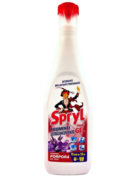 spryl gel detergente pavimenti profumante ultra concentrato 750ml - porpora: tuttocasashop.live: pulizia e cura della casa