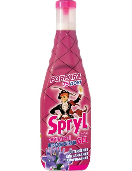 spryl gel detergente pavimenti profumante ultra concentrato 750ml - porpora: tuttocasashop.live: pulizia e cura della casa