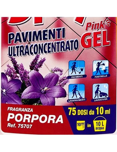 spryl gel detergente pavimenti profumante ultra concentrato 750ml - porpora: tuttocasashop.live: pulizia e cura della casa