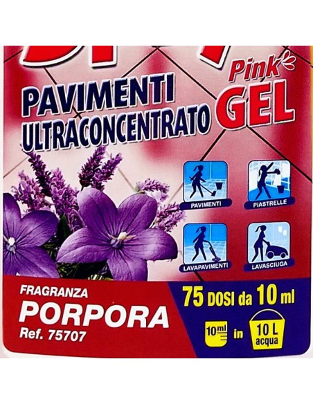 spryl gel detergente pavimenti profumante ultra concentrato 750ml - porpora: tuttocasashop.live: pulizia e cura della casa