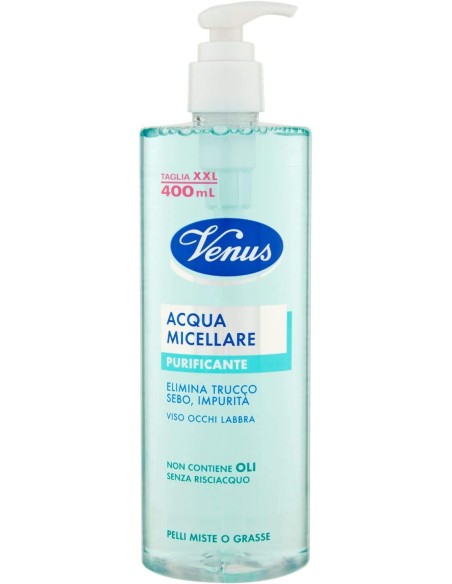 venus acqua micellare 400ml - purificante - struccante pelli miste o grasse: tuttocasashop.live: igiene e cura della persona