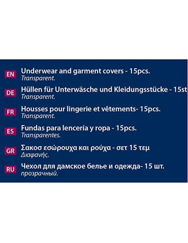 domopak living custodie 31x45cm - 15 pezzi - lingerie e indumenti: tuttocasashop.live: prodotti per bucato e tessuti
