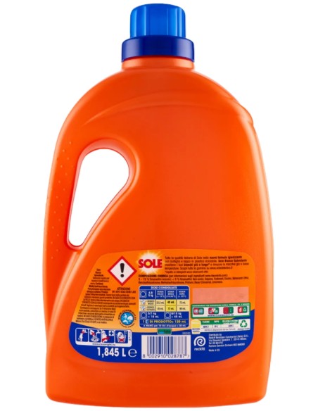 sole detersivo lavatrice liquido - 41 lavaggi 1845ml - bianco splendente: tuttocasashop.live: prodotti per bucato e tessuti