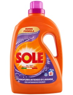 sole detersivo lavatrice liquido - 41 lavaggi 1845ml - freschezza naturale: tuttocasashop.live: prodotti per bucato e tessuti