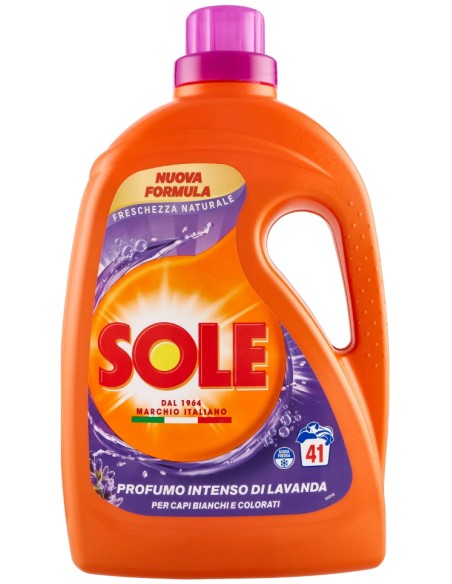sole detersivo lavatrice liquido - 41 lavaggi 1845ml - freschezza naturale: tuttocasashop.live: prodotti per bucato e tessuti