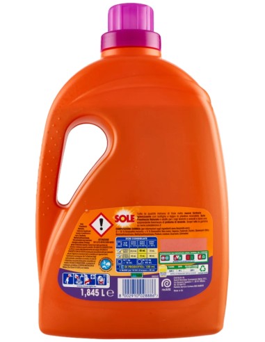 sole detersivo lavatrice liquido - 41 lavaggi 1845ml - freschezza naturale: tuttocasashop.live: prodotti per bucato e tessuti