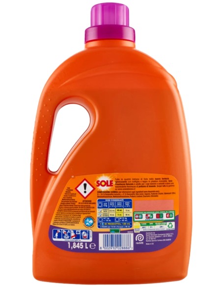 sole detersivo lavatrice liquido - 41 lavaggi 1845ml - freschezza naturale: tuttocasashop.live: prodotti per bucato e tessuti