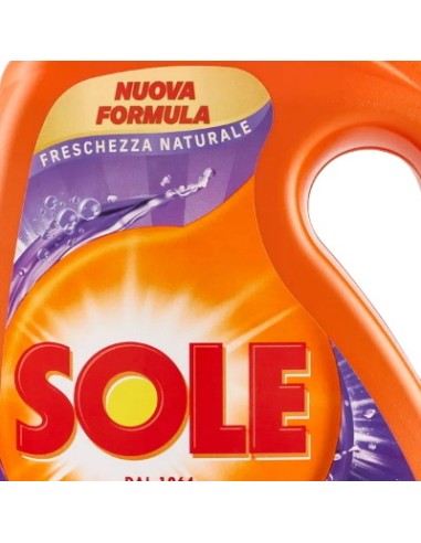 sole detersivo lavatrice liquido - 41 lavaggi 1845ml - freschezza naturale: tuttocasashop.live: prodotti per bucato e tessuti