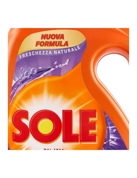 sole detersivo lavatrice liquido - 41 lavaggi 1845ml - freschezza naturale: tuttocasashop.live: prodotti per bucato e tessuti