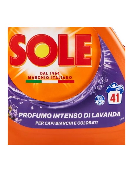 sole detersivo lavatrice liquido - 41 lavaggi 1845ml - freschezza naturale: tuttocasashop.live: prodotti per bucato e tessuti