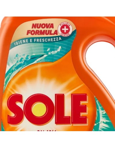sole detersivo lavatrice liquido - 41 lavaggi 1845ml - igiene e freschezza: tuttocasashop.live: prodotti per bucato e tessuti