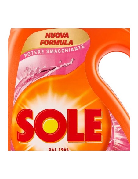 sole detersivo lavatrice liquido - 41 lavaggi 1845ml - potere smacchiante: tuttocasashop.live: prodotti per bucato e tessuti