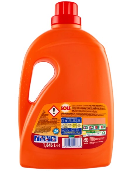 sole detersivo lavatrice liquido - 41 lavaggi 1845ml - proteggi colore: tuttocasashop.live: prodotti per bucato e tessuti