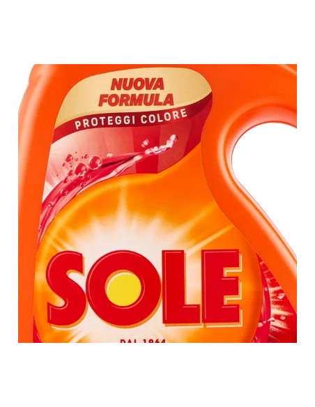 sole detersivo lavatrice liquido - 41 lavaggi 1845ml - proteggi colore: tuttocasashop.live: prodotti per bucato e tessuti
