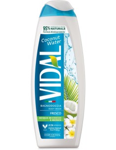 vidal bagnodoccia 500ml - fresco - coconut water - acqua di cocco e monoi: tuttocasashop.live: igiene e cura della persona