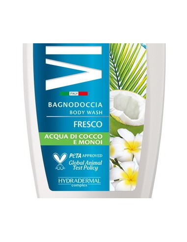 vidal bagnodoccia 500ml - fresco - coconut water - acqua di cocco e monoi: tuttocasashop.live: igiene e cura della persona
