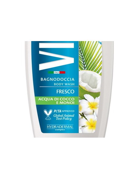 vidal bagnodoccia 500ml - fresco - coconut water - acqua di cocco e monoi: tuttocasashop.live: igiene e cura della persona